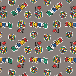 Patches de Rubik's - Flanelle Imprim√©e de Rubik's