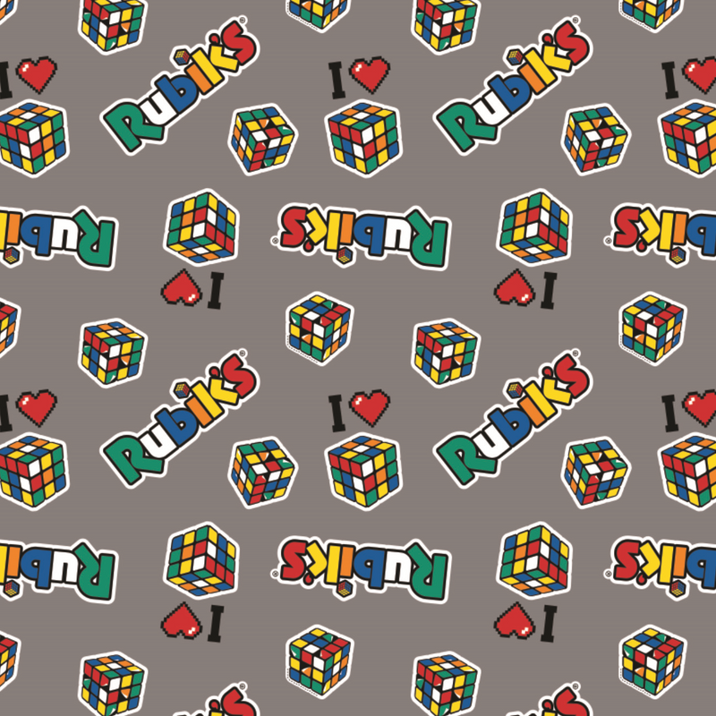 Patches de Rubik's - Flanelle Imprim√©e de Rubik's