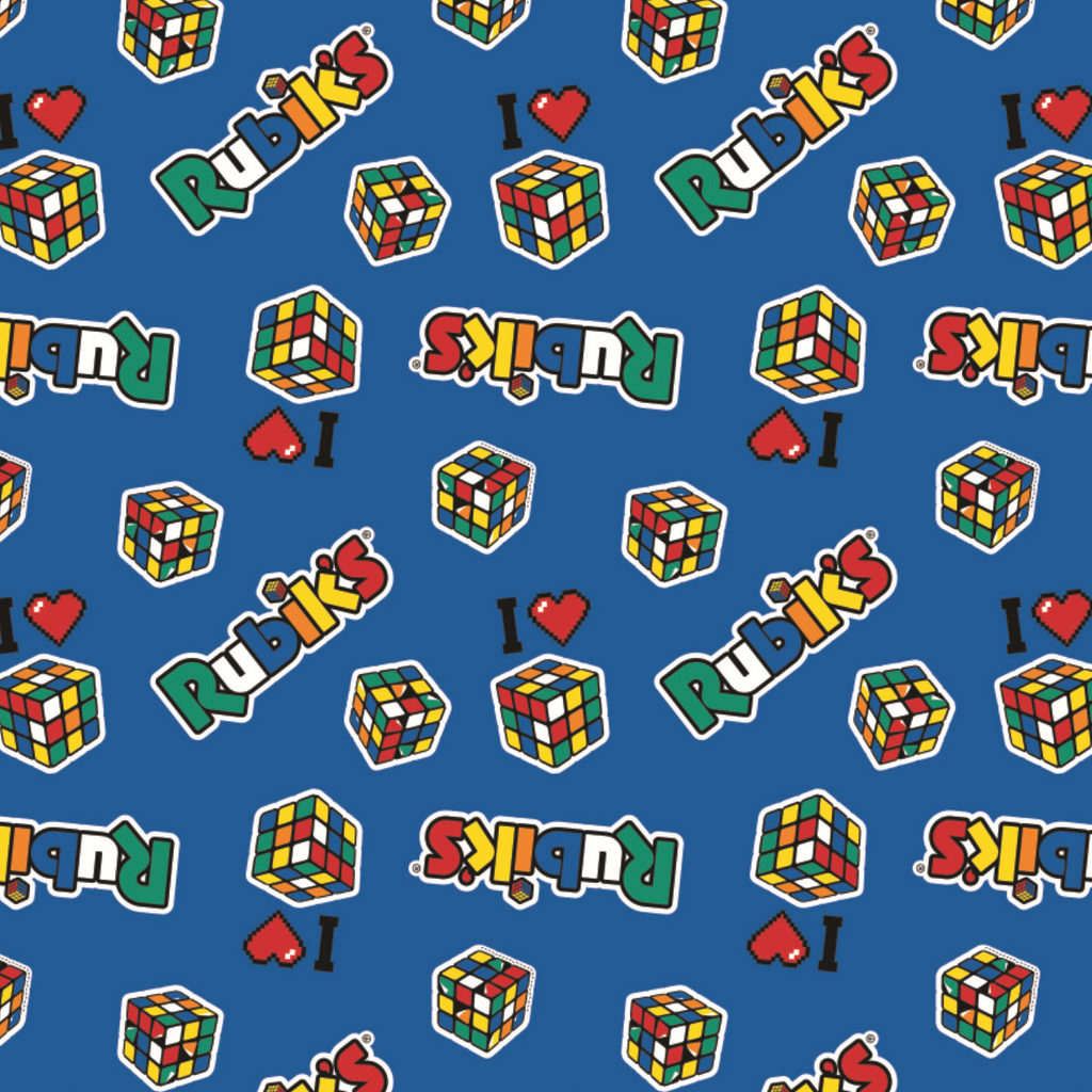 Rubik's Patches - Printed Flannel by Rubik's