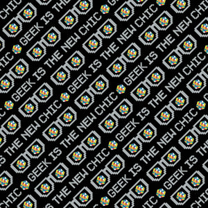 Rubiks 2 Collection - Geek Is The New Chic - Black - Cotton
