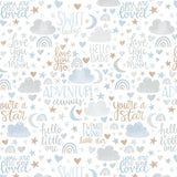 Printed Flannel-Love You So Flannel-Light Blue-100% Cotton-50220303B-02