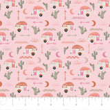 High Road to Taos Collection - Camping - Pink - Cotton
