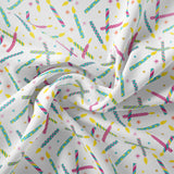 Who Invited the Llamas Collection - Blow Out the Candles - White - Cotton