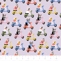 Printed Flannel-Pawsomely Posh Flannel-Light Purple-100% Cotton-50221101B-01