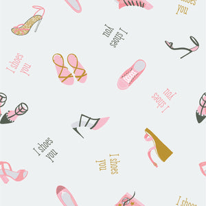 Valentine's Day II Collection -I Shoes You- Cotton- Blush