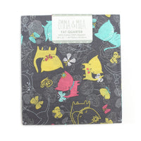 KITTEN'S MEOW-PLAY DATE IN IRON -Fat Quarter Single -Cotton