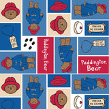 Paddington Bear - Block - Multi - Fleece