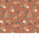 Holiday Spice Collection - Fruit Blossoms - Caramel - Cotton