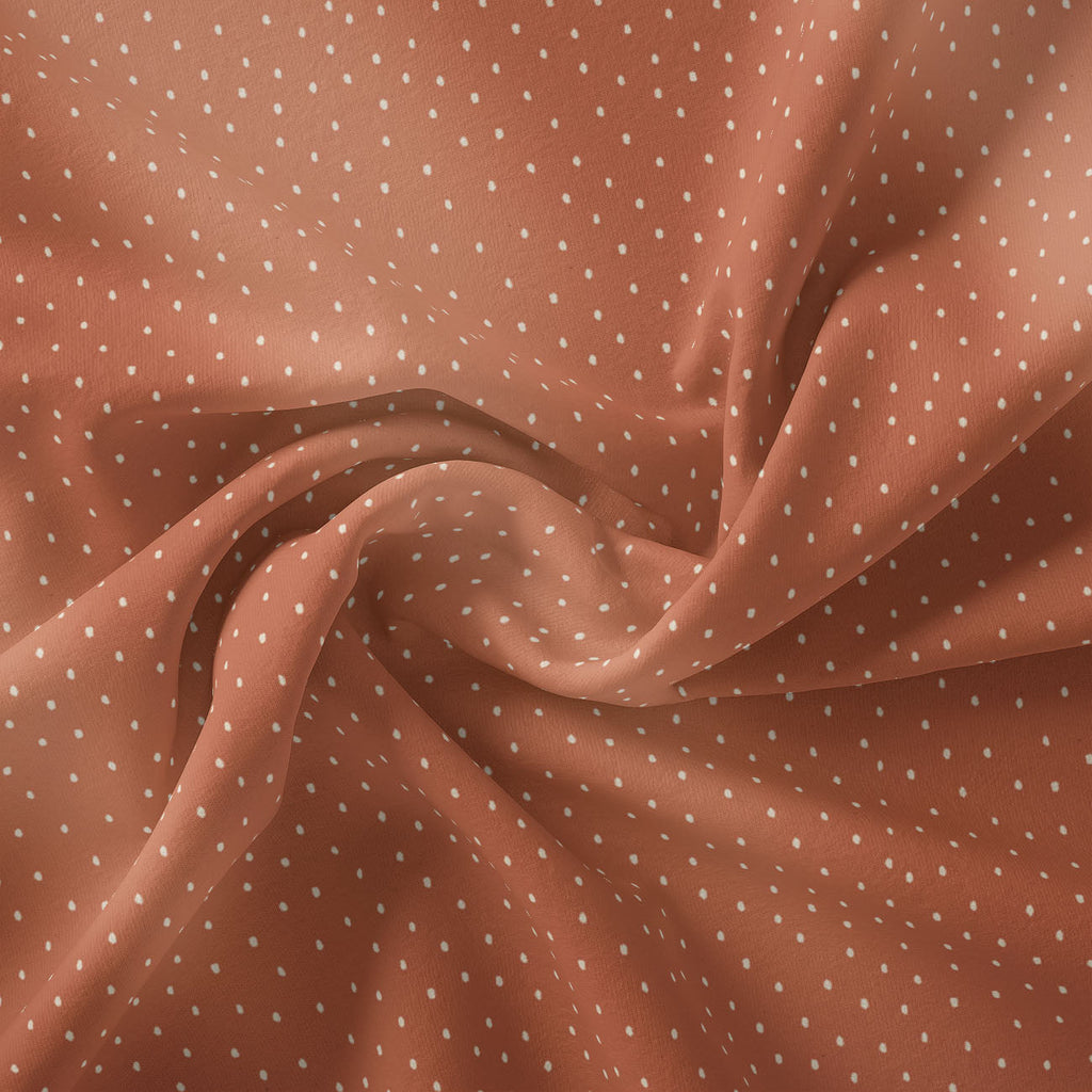 Holiday Spice Collection - Ditsy Dots - Caramel - Cotton