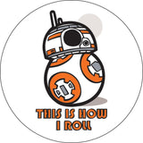 Star Wars BB-8 How I Roll Adhesive Fabric Badge