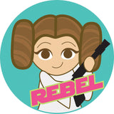 Star Wars Leia Rebel Adhesive Fabric Badge