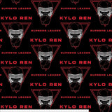 Star Wars - 1.5 yd Precut - Supreme Leader Kylo Ren - Black-Fleece