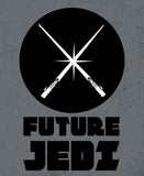La Guerre des Étoiles - Citation Future Jedi - Précoupé Quart de Verge - Gris - Coton