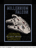 Lucasfilm's Star Wars VII - Millenium Falcon -No Sew Throw - Fleece - Multi