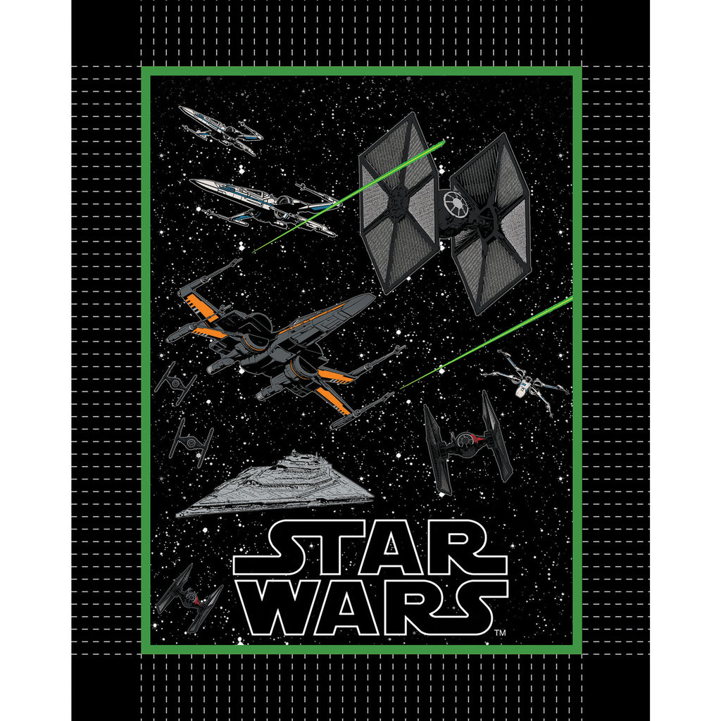 La Guerre des Étoiles "Star Wars: The Force Awakens " Combat - Jeté sans Couture - Molleton - Multi