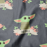 Star Wars The Mandalorian -Child Floral Banner -Minky
