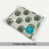 Star Wars - 2 Yard Cotton Cut -Mando Dad Badge -Green