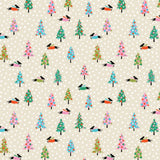 Printed Flannel-Dachshund in the Snow Flannel-Cream-100% Cotton-82210502B-01