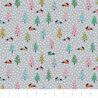 Printed Flannel-Dachshund in the Snow Flannel-Grey-100% Cotton-82210502B-02