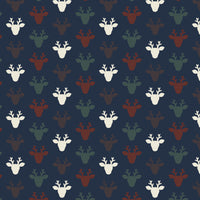 Printed Flannel-Hudson Deer Flannel-Navy-100% Cotton-82220103B-04