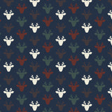 Printed Flannel-Hudson Deer Flannel-Navy-100% Cotton-82220103B-04