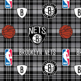 NBA - Brooklyn Nets Plaid - Fleece - Grey