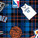 NBA - Oklahoma City Thunder Plaid - Fleece - Blue