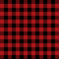 Buffalo Plaid - Printed Fleece by CDS - Black Red