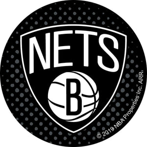 NBA Brooklyn Nets Logo On Solid Adhesive Fabric Badge