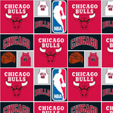 Collection NBA - les Bulls de Chicago - Patch -Rouge - Coton