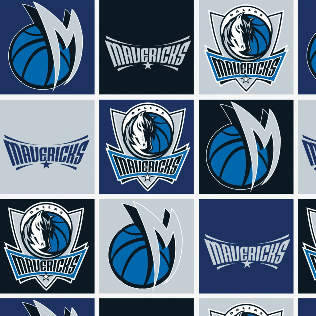 Mavericks de Dallas en blocs - Molleton imprimé de NBA