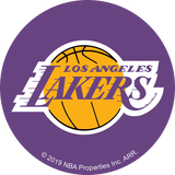 NBA Los Angeles Lakers Logo On Solid Adhesive Fabric Badge