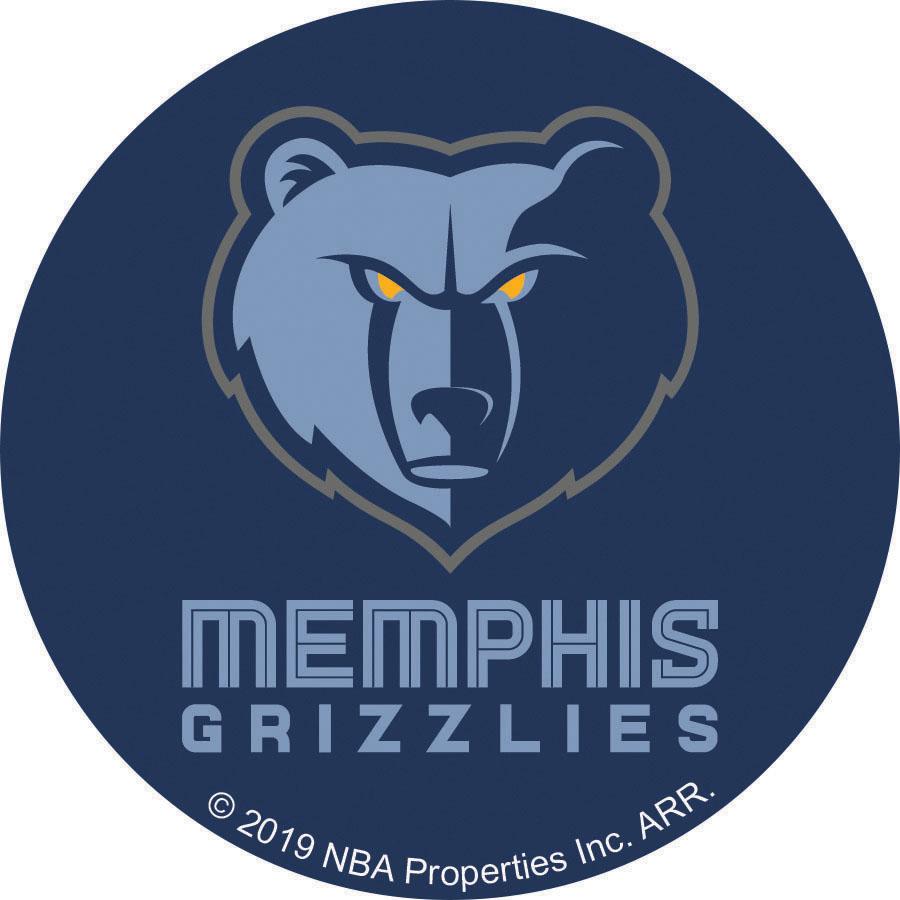 NBA Memphis Grizzlies Logo On Solid Adhesive Fabric Badge