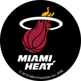 NBA Heat de Miami logo global sur fond uni - Appliqué Ad-Fab