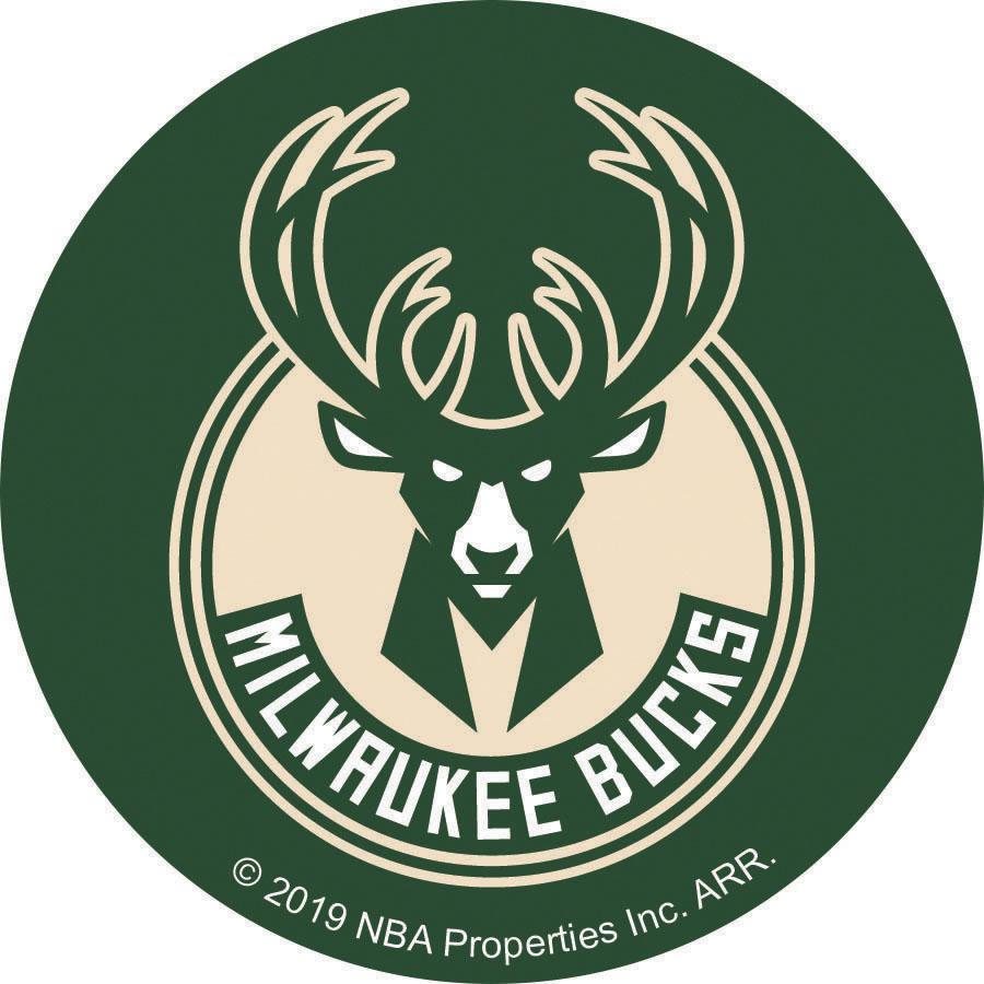 NBA Milwaukee Bucks Logo On Solid Adhesive Fabric Badge