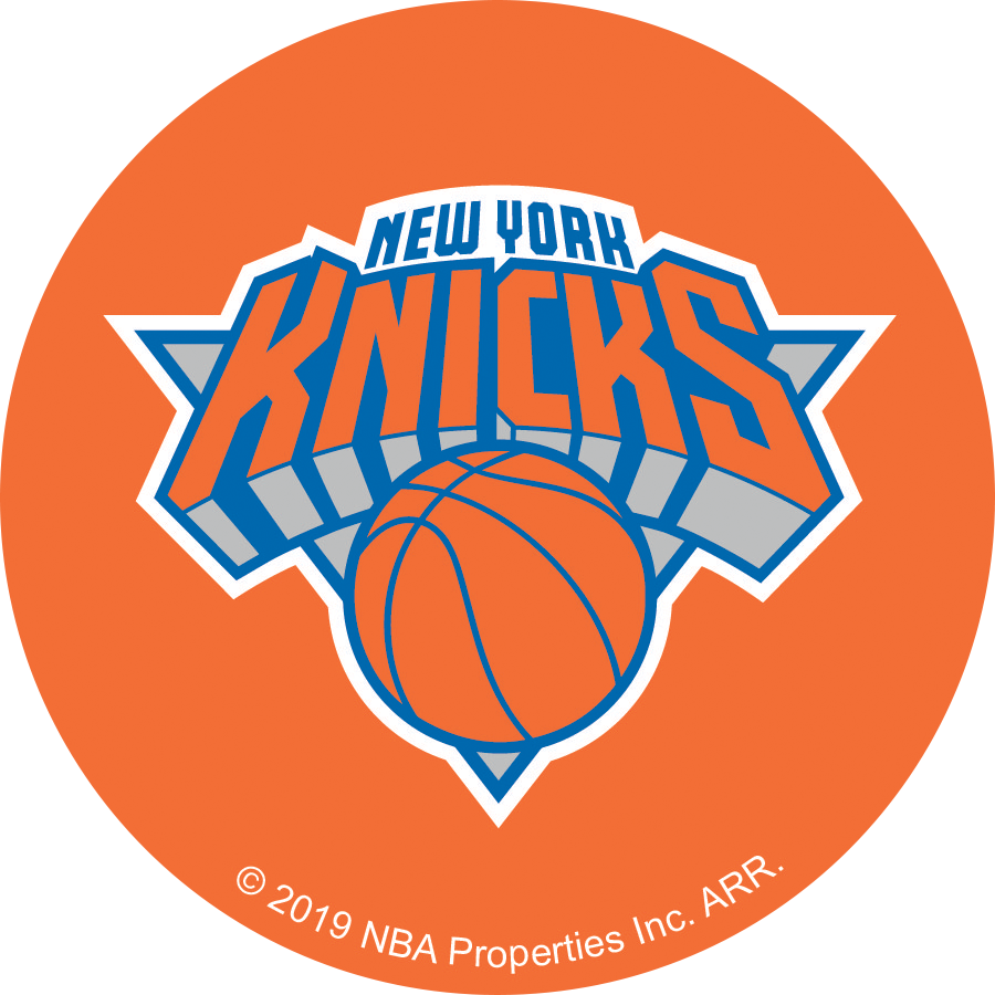 NBA Knicks de New York Logo sur fond uni - Appliqué Ad-Fab