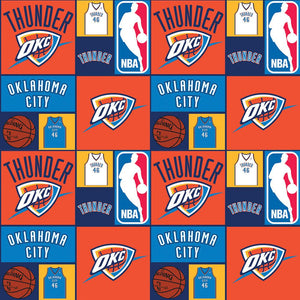 NBA Collection - Oklahoma City Thunder Patch- Orange - Cotton