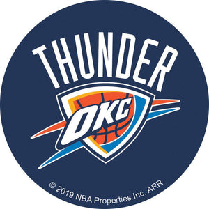 NBA Oklahoma City Thunder Logo On Solid Adhesive Fabric Badge