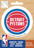 NBA  Detroit Pistons Logo On Solid Adhesive Fabric Badge