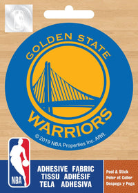 NBA  Golden State Warriors Logo On Solid Adhesive Fabric Badge