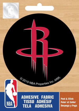 NBA Houston Rockets Logo On Solid Adhesive Fabric Badge