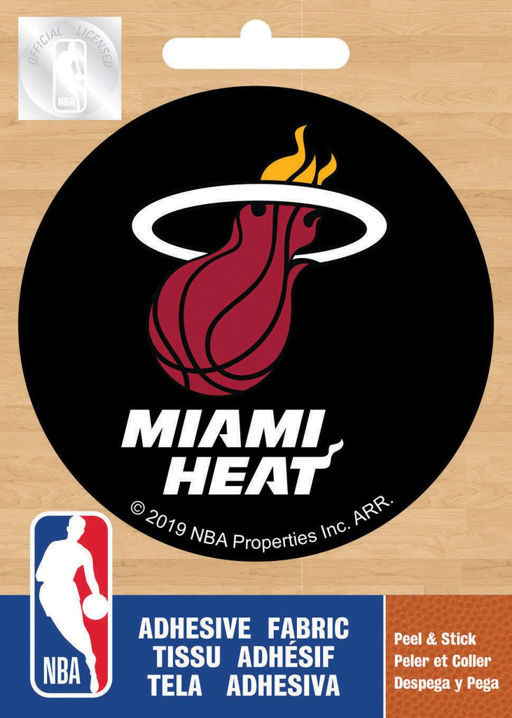 NBA Miami Heat Global Logo On Solid Adhesive Fabric Badge