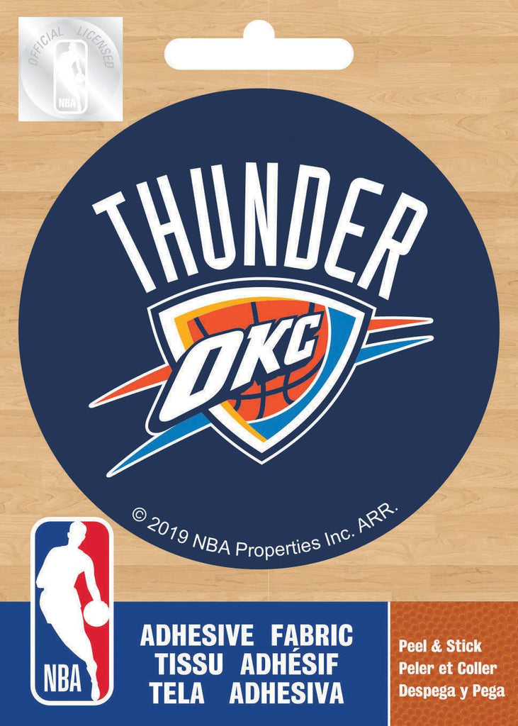 NBA Thunder d'Oklahoma City Logo sur fond uni - Appliqué Ad-Fab