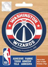 NBA Wizards de Washington Logo sur fond uni - Appliqué Ad-Fab