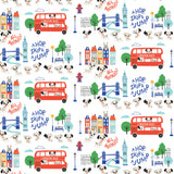 Disney - The Day of the Little World Collection- Around Town - White - Cotton