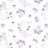 Disney Forever Princess Collection - Rapunzel Toile - Purple - Cotton