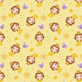 Disney Princess Kawaii - Cute Belle Toss - Yellow - Cotton