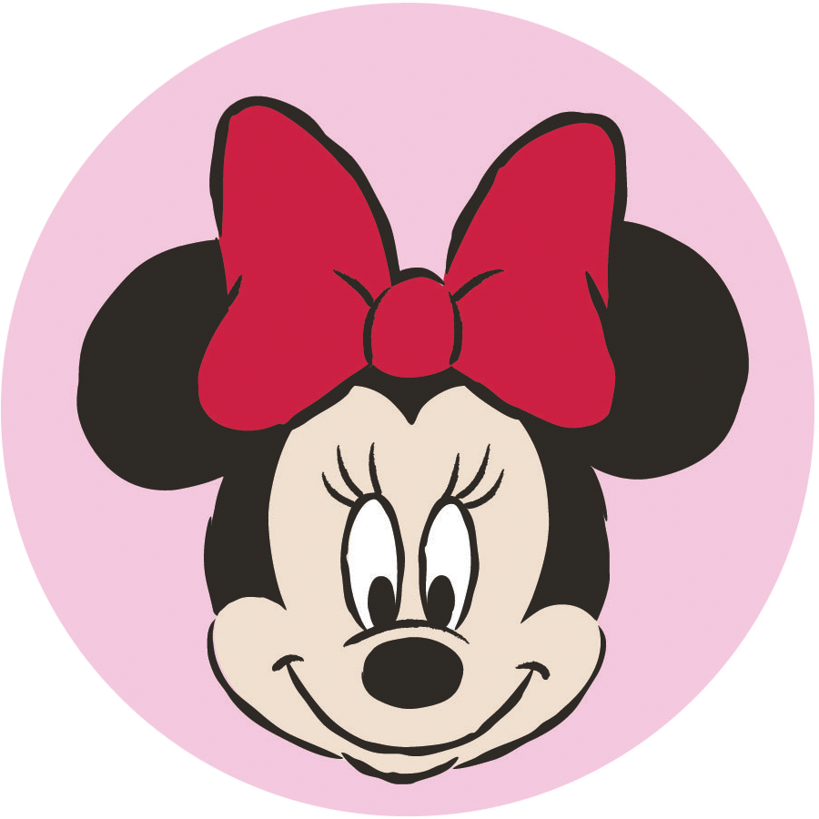 Disney Minnie Headshot Adhesive Fabric Badge