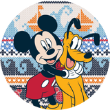 Disney Mickey and Pluto Adhesive Fabric Badge