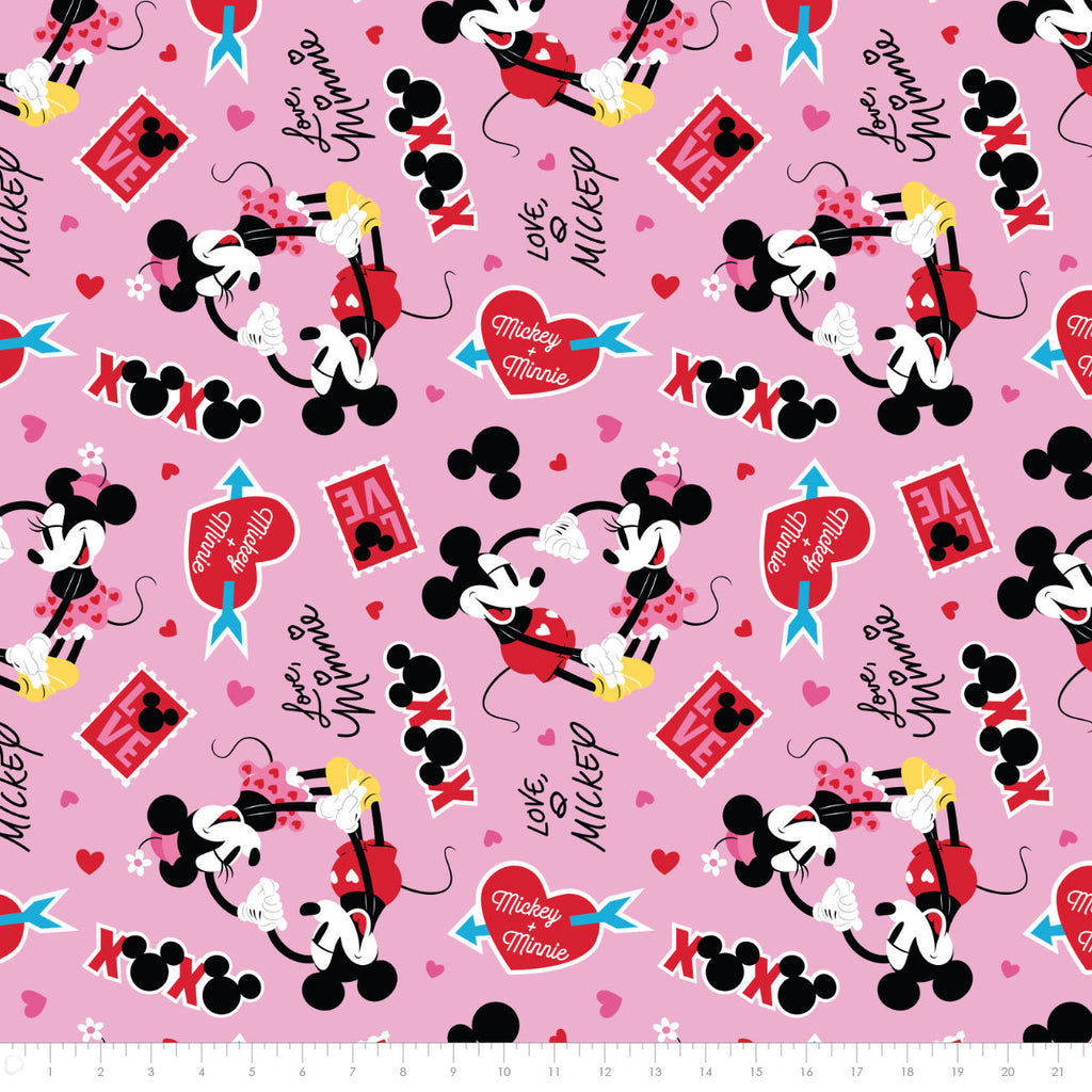 Disney -Mickey Mouse-Valentine XOX- -Minky